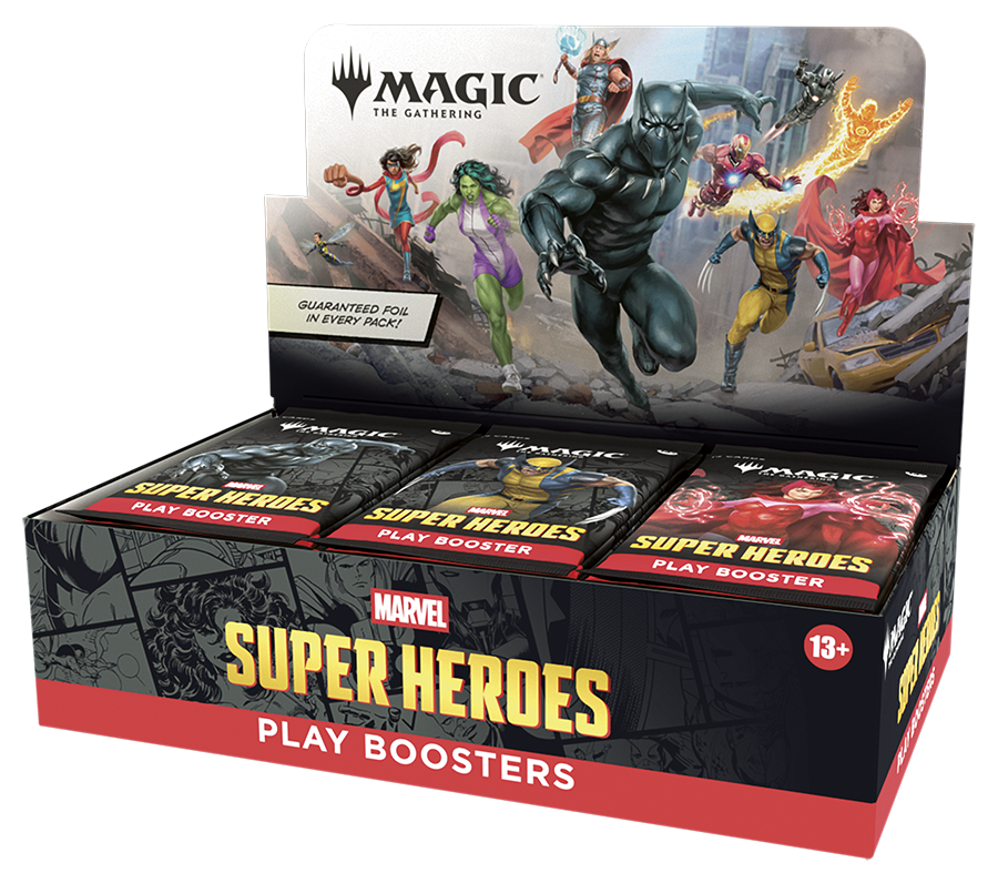 Marvel Super Heroes - Play Booster Display
