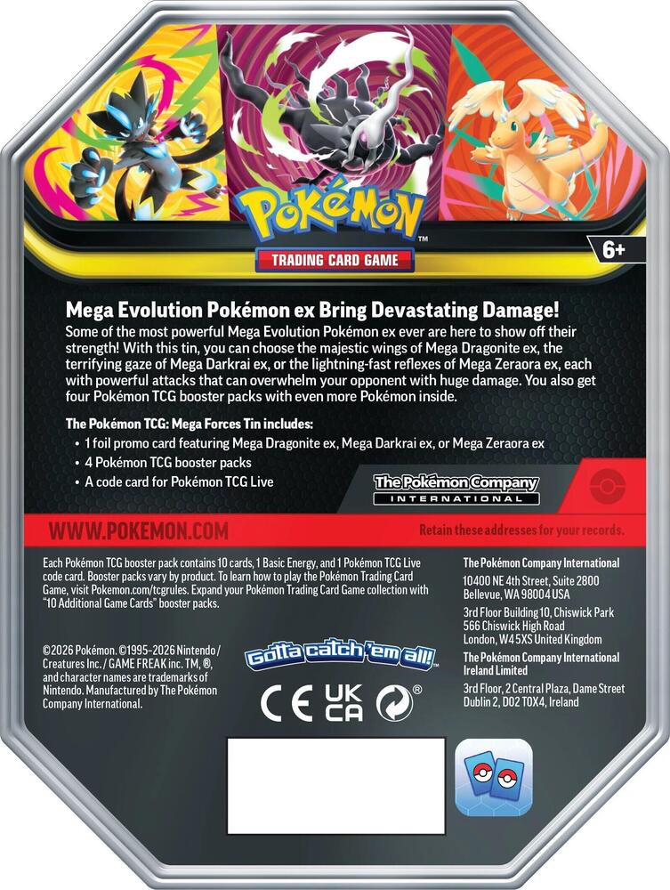 Mega Forces Tin [Mega Darkrai ex]