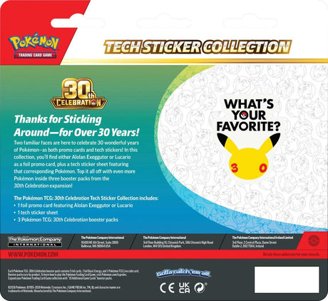 30th Celebration Tech Sticker Collection [Alolan Exeggutor]