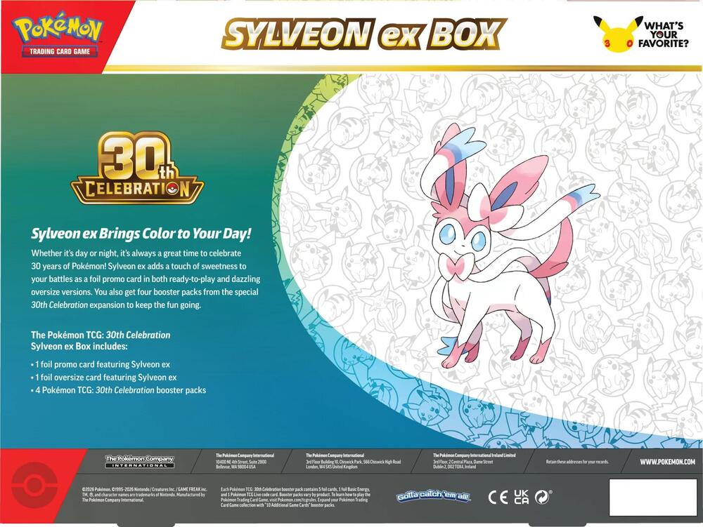 30th Celebration Sylveon ex Box