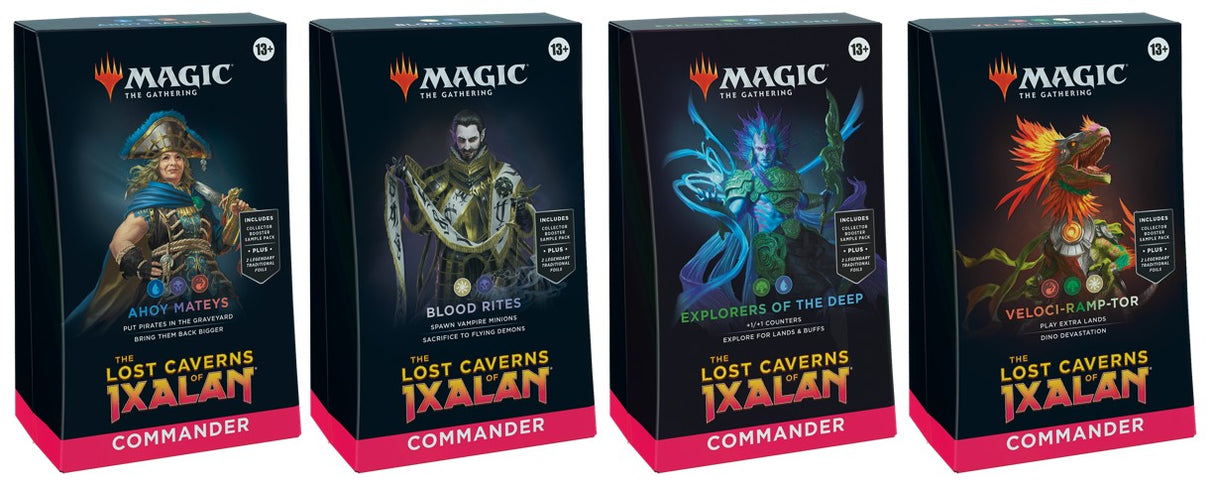 Lost Caverns of Ixalan - Commander Deck Display [Set of 4]